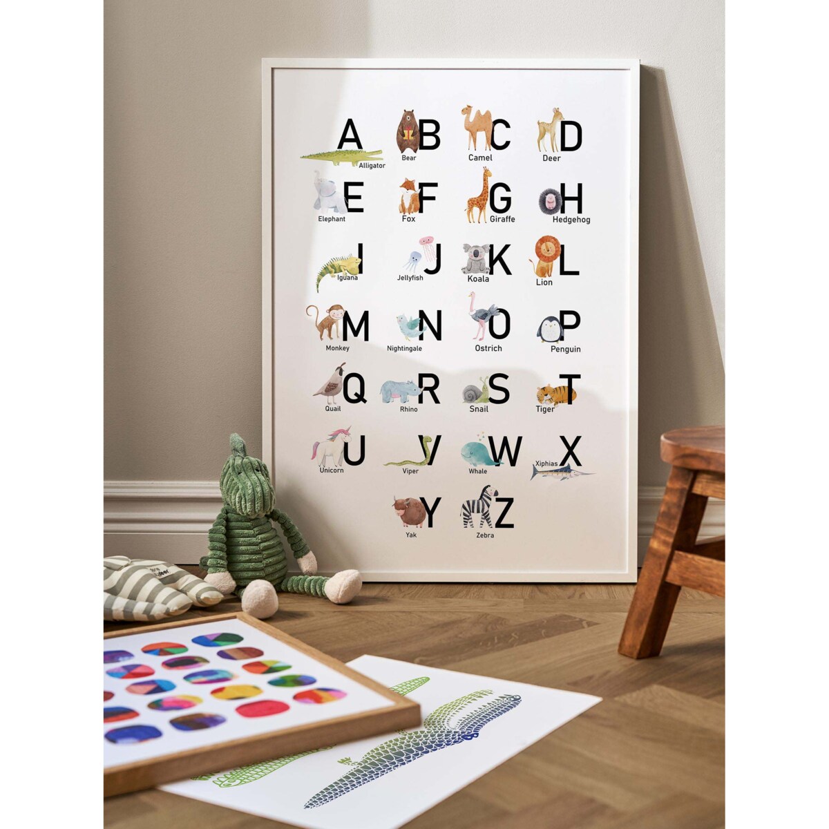 Poster Story, Plakat, Obraz - ABC ze Zwierzątkami, wymiary 42 x 60 cm