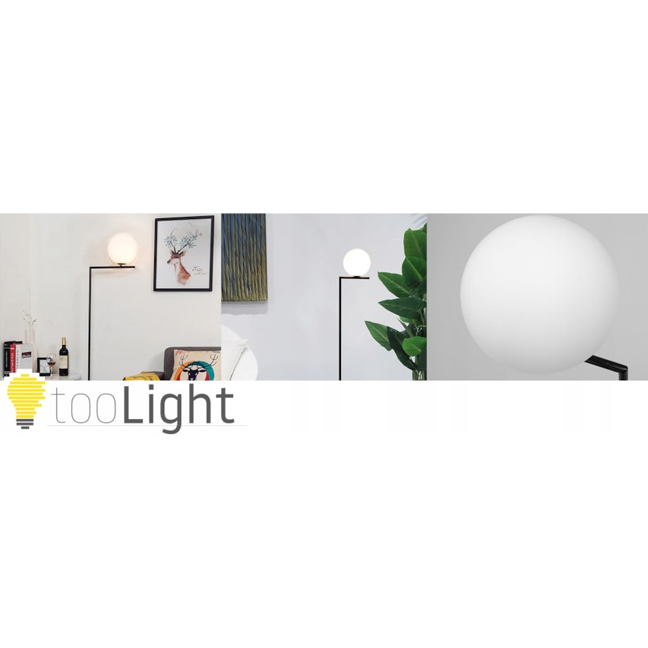 Lampa Stojąca Podłogowa Nowoczesna Czarna Glamour