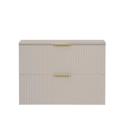 Komoda szafka łazienkowa ryflowana kaszmir Noto