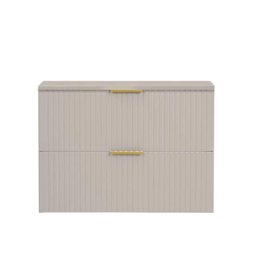 Komoda szafka łazienkowa ryflowana kaszmir Noto