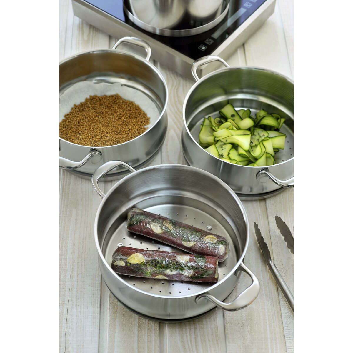 Garnek niski Demeyere Atlantis 7 - 4 ltr