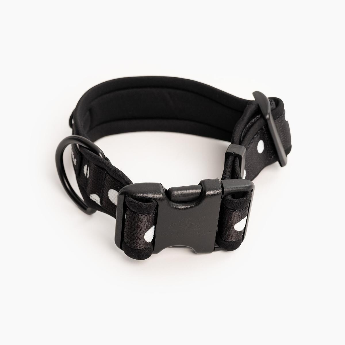 Obroża z klamrą SUPER SOFT "I need space" - Szerokość taśmy: 38mm, Rozmiar: M