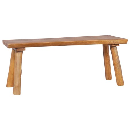 vidaXL Ławka ogrodowa, 120 cm, lite drewno tekowe