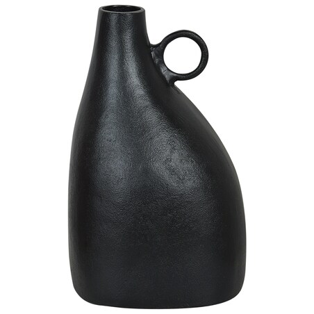 Wazon dekoracyjny NARBADA Metal 36 cm Czarny
