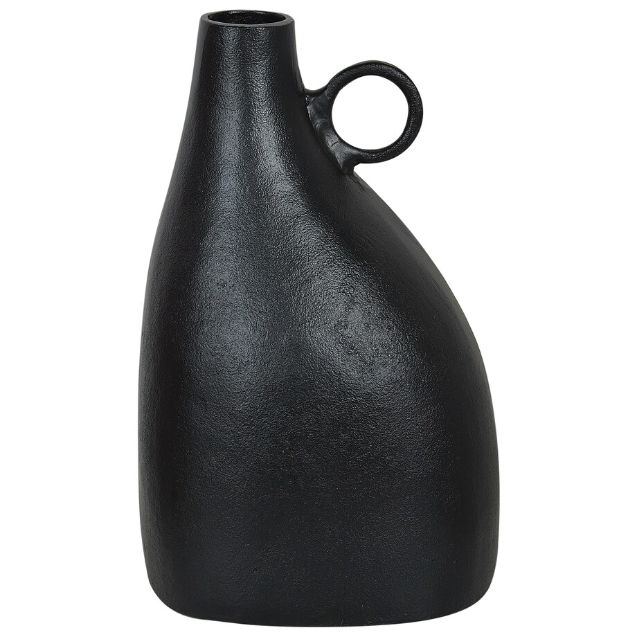 Wazon dekoracyjny NARBADA Metal 36 cm Czarny