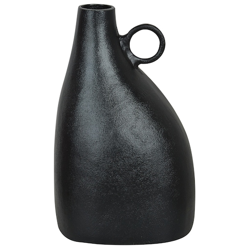 Wazon dekoracyjny NARBADA Metal 36 cm Czarny