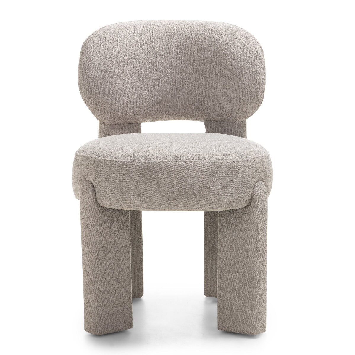 Krzesło tapicerowane LAGOTTO szarobeżowe 78x52x59,5 cm