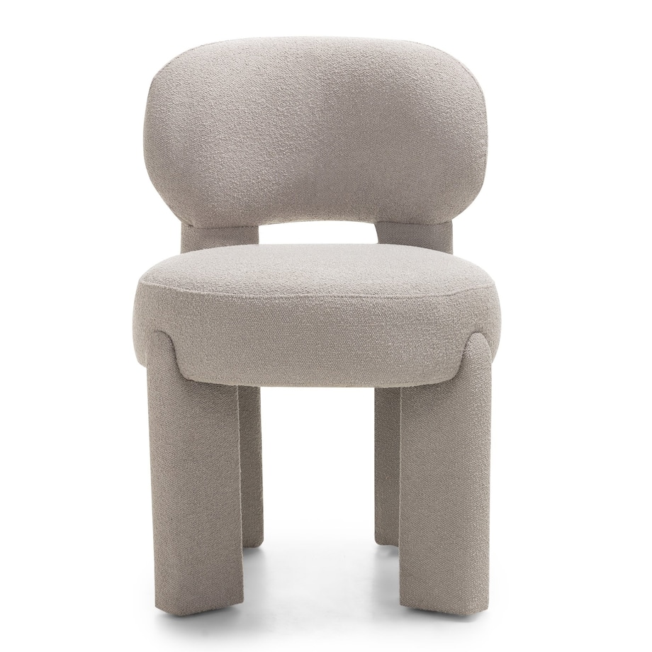 Krzesło tapicerowane LAGOTTO szarobeżowe 78x52x59,5 cm