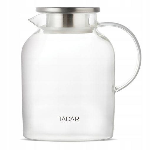 Dzbanek SZKLANY do herbaty borokrzemowy 1,2 L na napoje soki kompot zioła