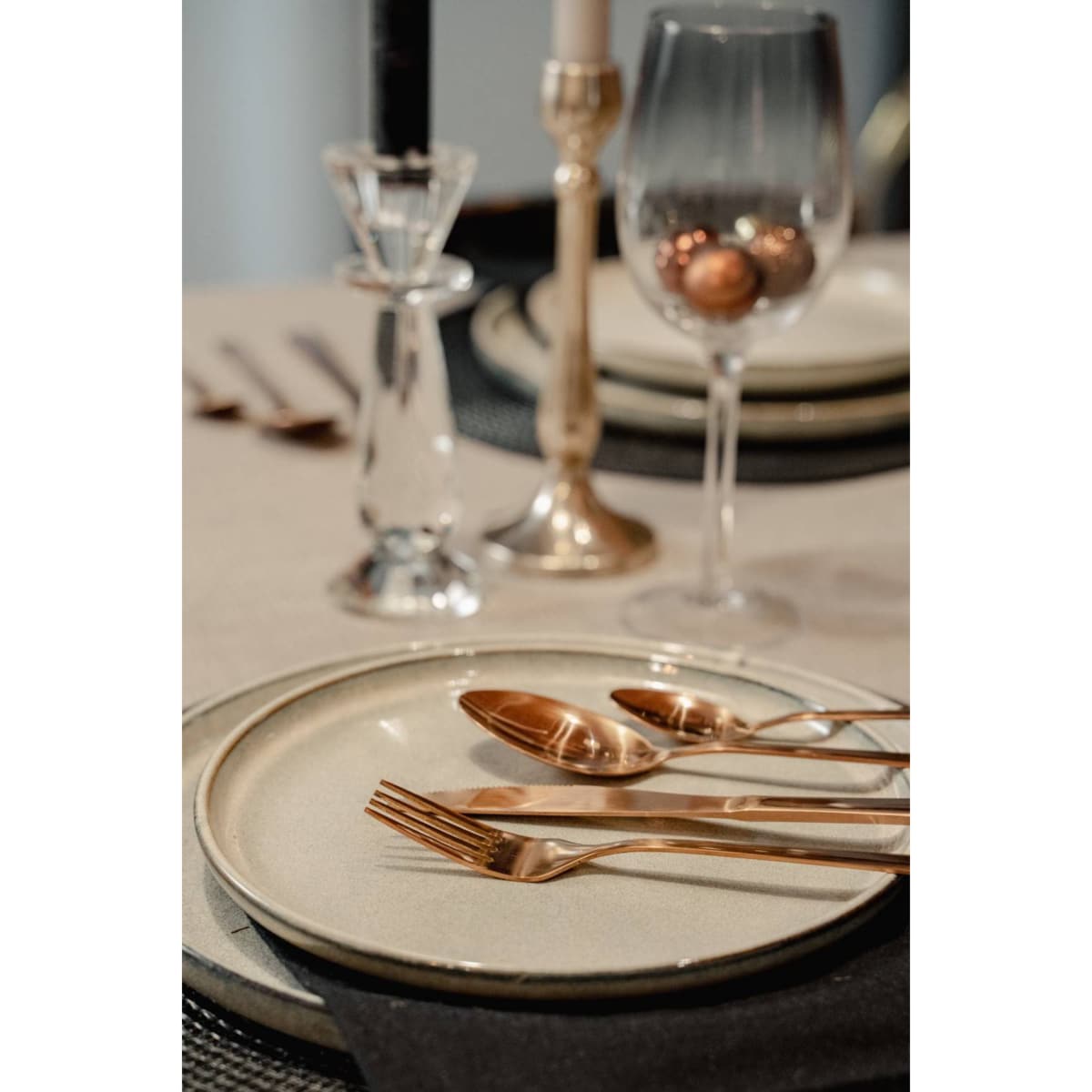 Zestaw sztućców ze stali nierdzewnej DELICATE, 24 sztuki