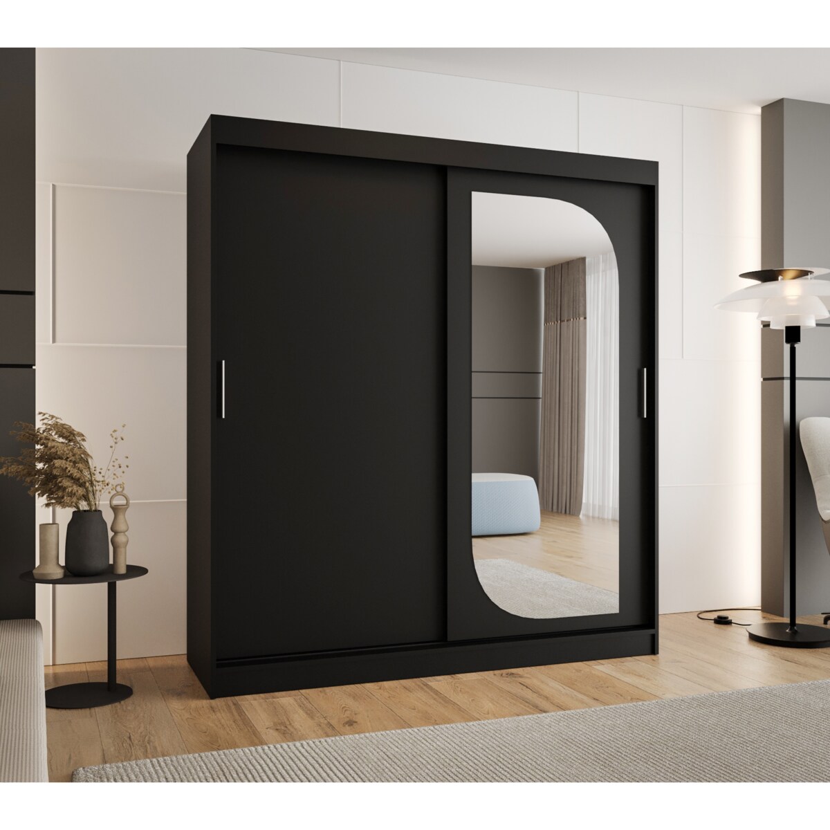 Szafa przesuwna LUCY 180 czarny