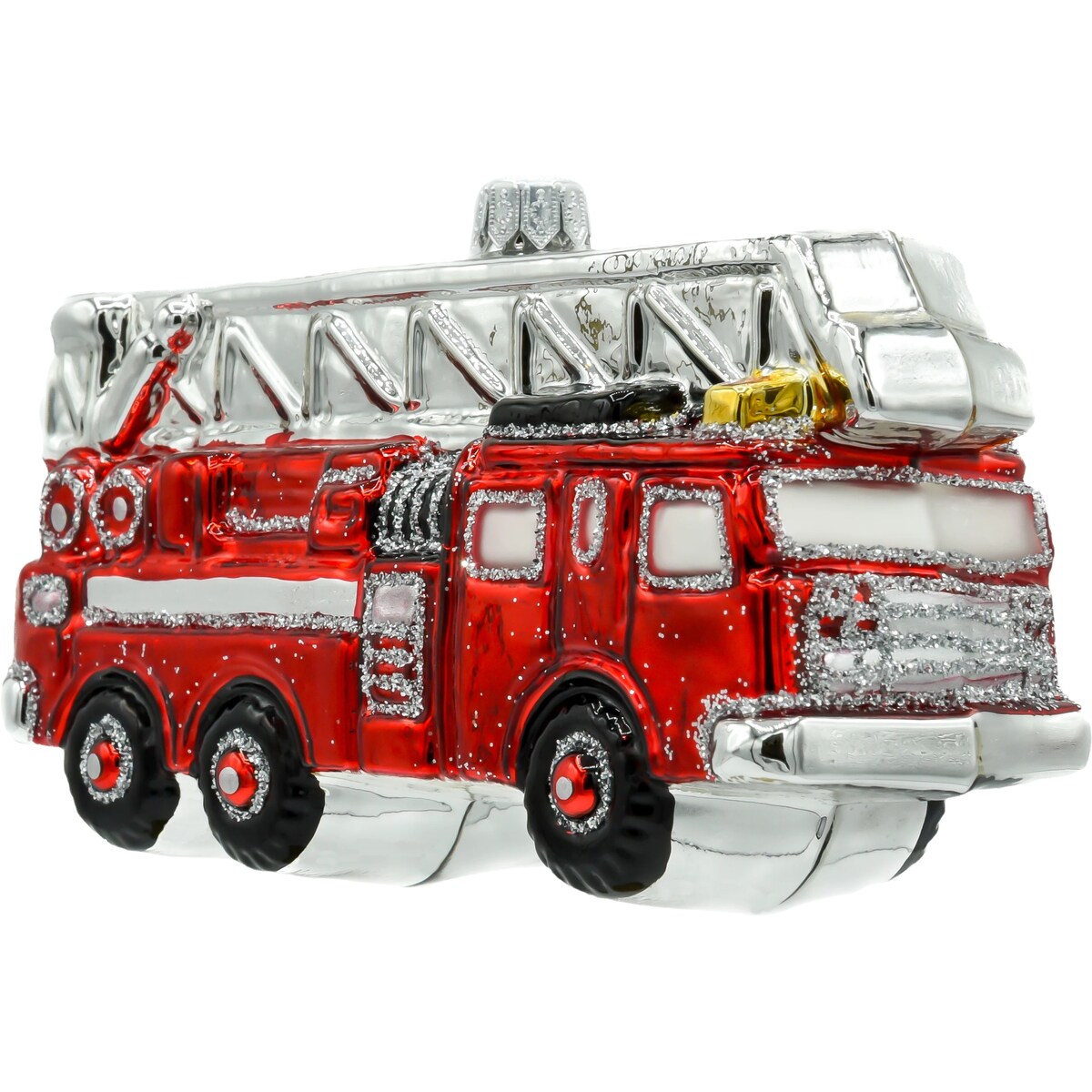 Bombka choinkowa: Wielki wóz strażacki z drabiną