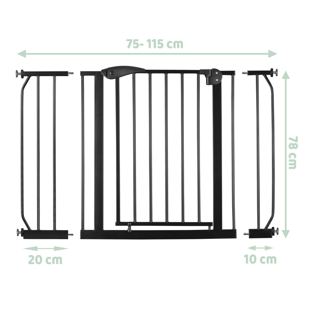Barierka zabezpieczająca ochronna na schody i drzwi Nukido