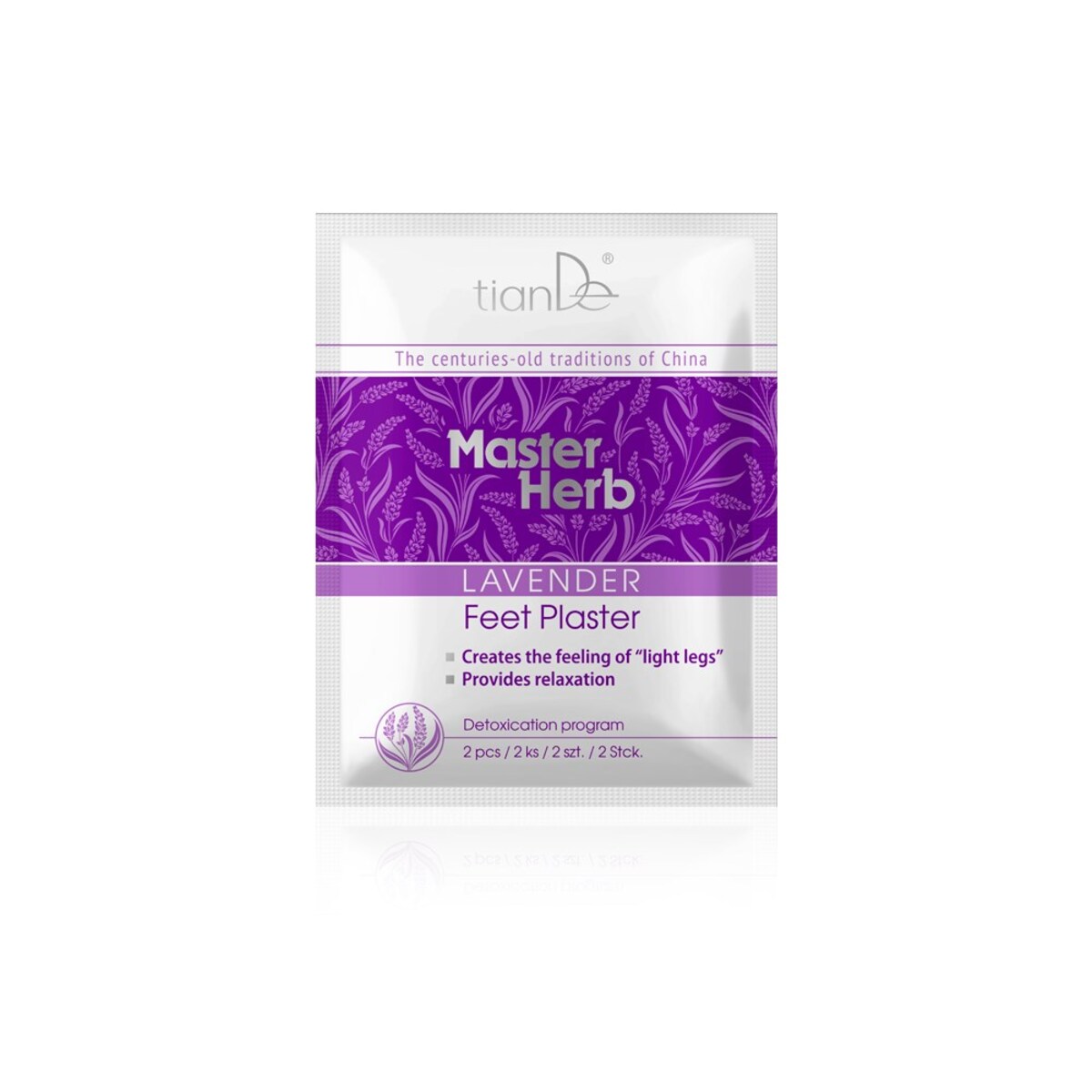 Tiande lawendowy plaster do stóp 2szt. 41328