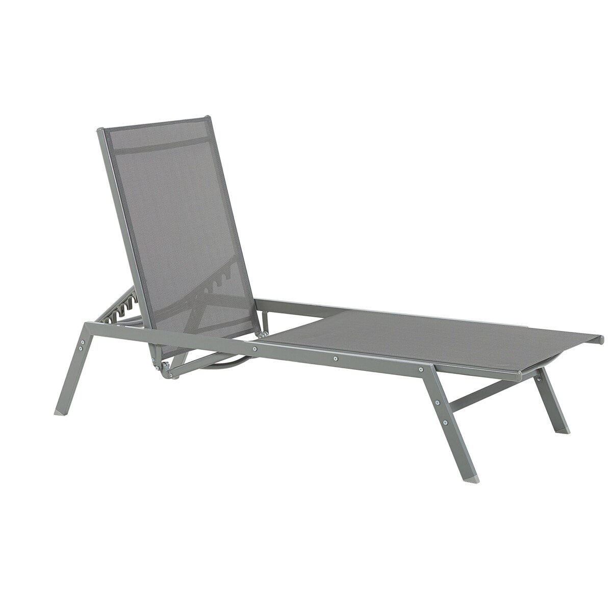 Leżak ogrodowy szary VERNAZZA