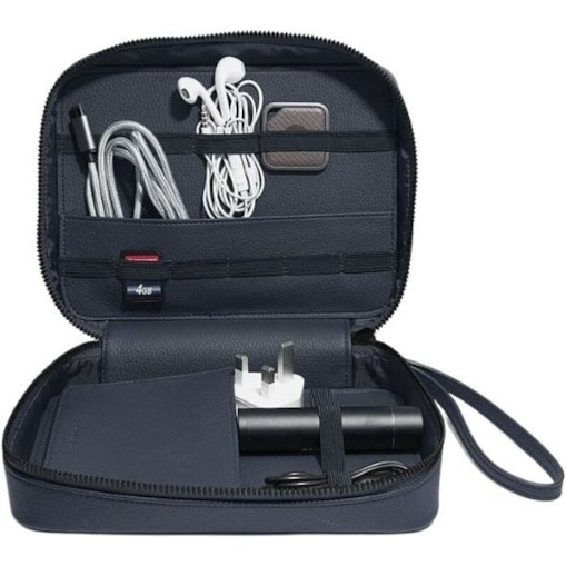 Etui na ładowarki i słuchawki Stackers Pebble granatowe