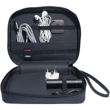 Etui na ładowarki i słuchawki Stackers Pebble granatowe