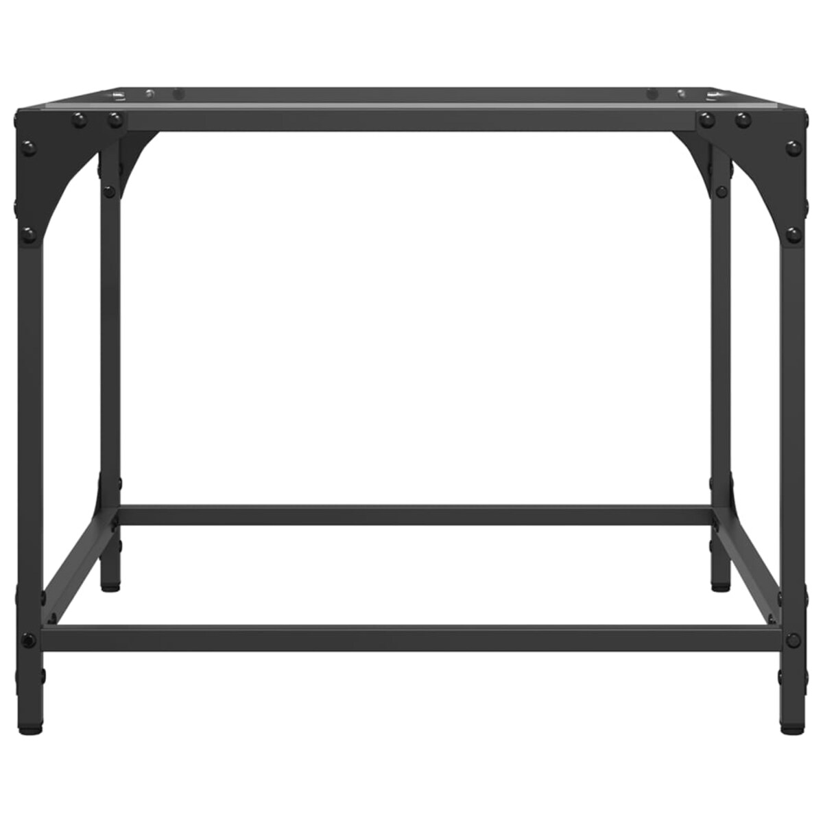 vidaXL Stoliki kawowe ze szklanym blatem, 2 szt., 50x50x40 cm, stal