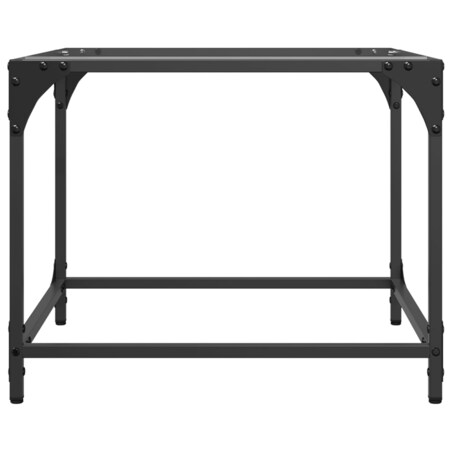 vidaXL Stoliki kawowe ze szklanym blatem, 2 szt., 50x50x40 cm, stal