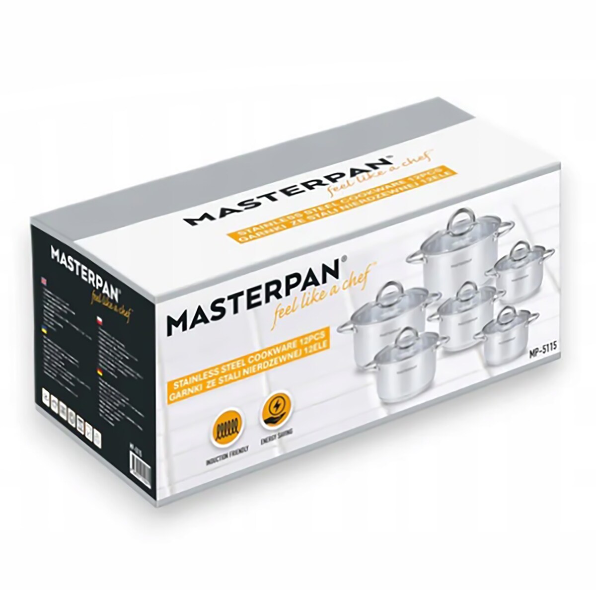 Zestaw 12 Garnków Ze Szklanymi Pokrywkami Indukcja I Gaz