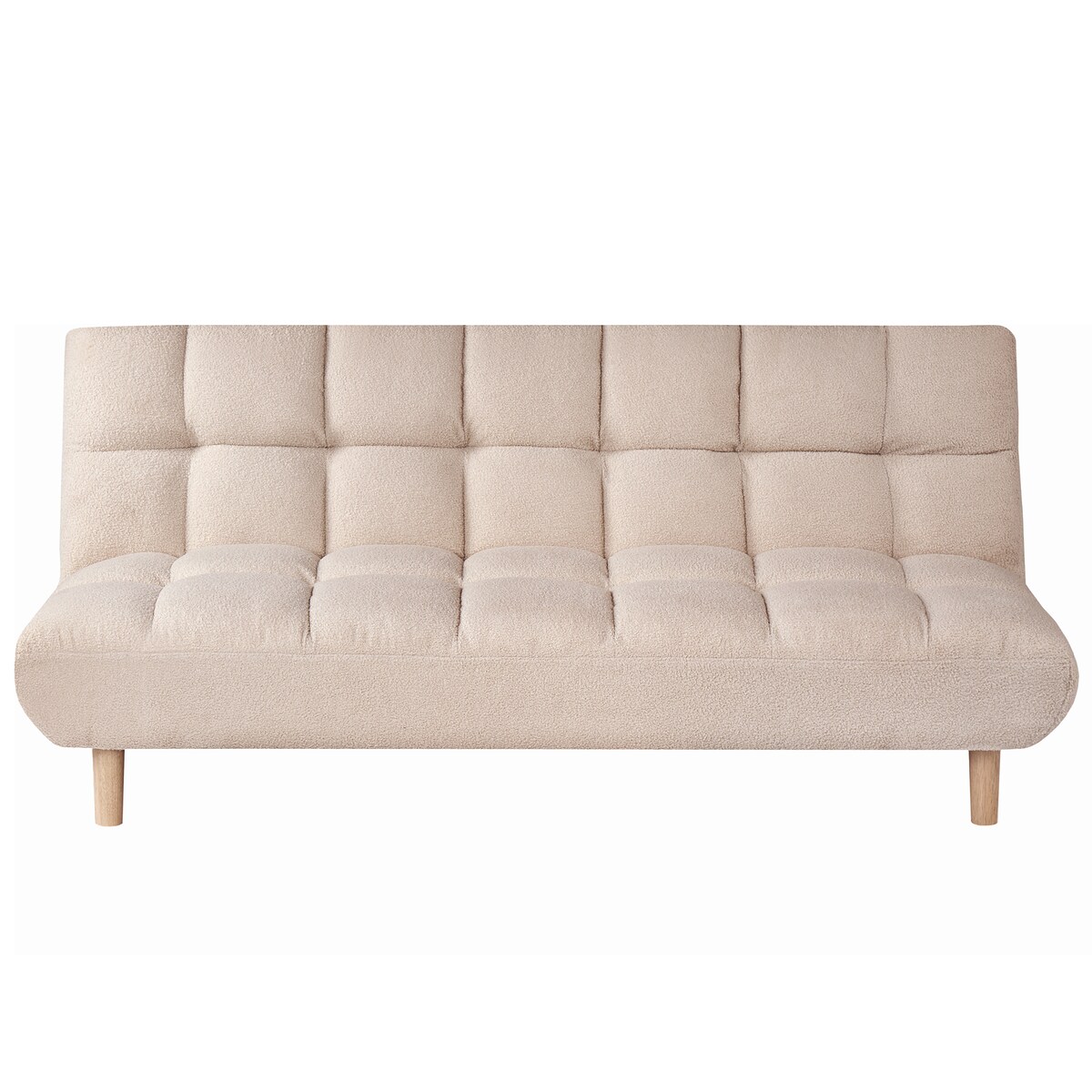 Sofa rozkładana dla 2 osób RISOR Boucle Beżowy