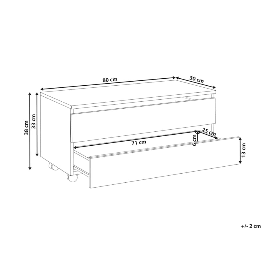 Szafka łazienkowa TERESINA 80 cm Czarny