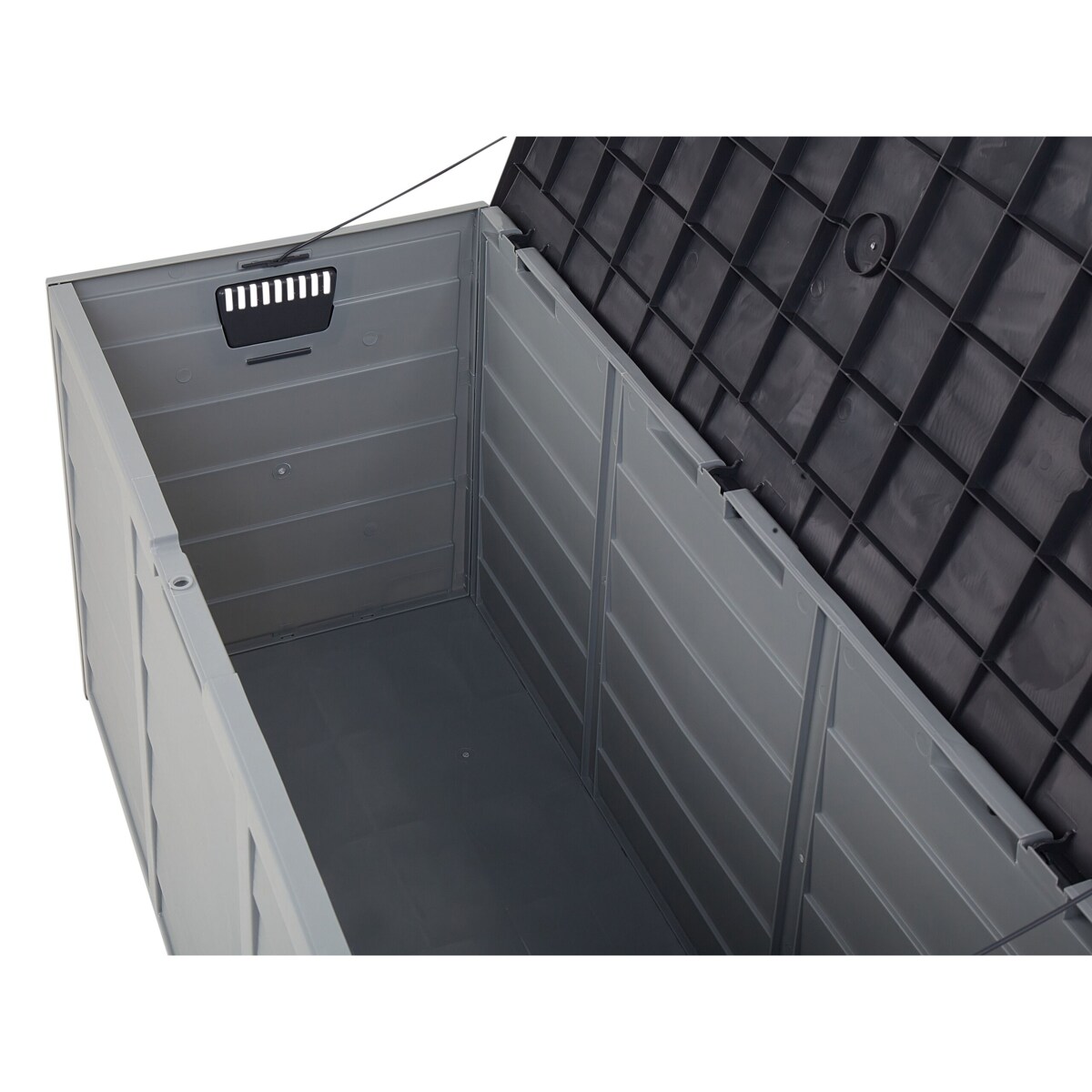 Skrzynia ogrodowa 112 x 50 cm szara LOCARNO