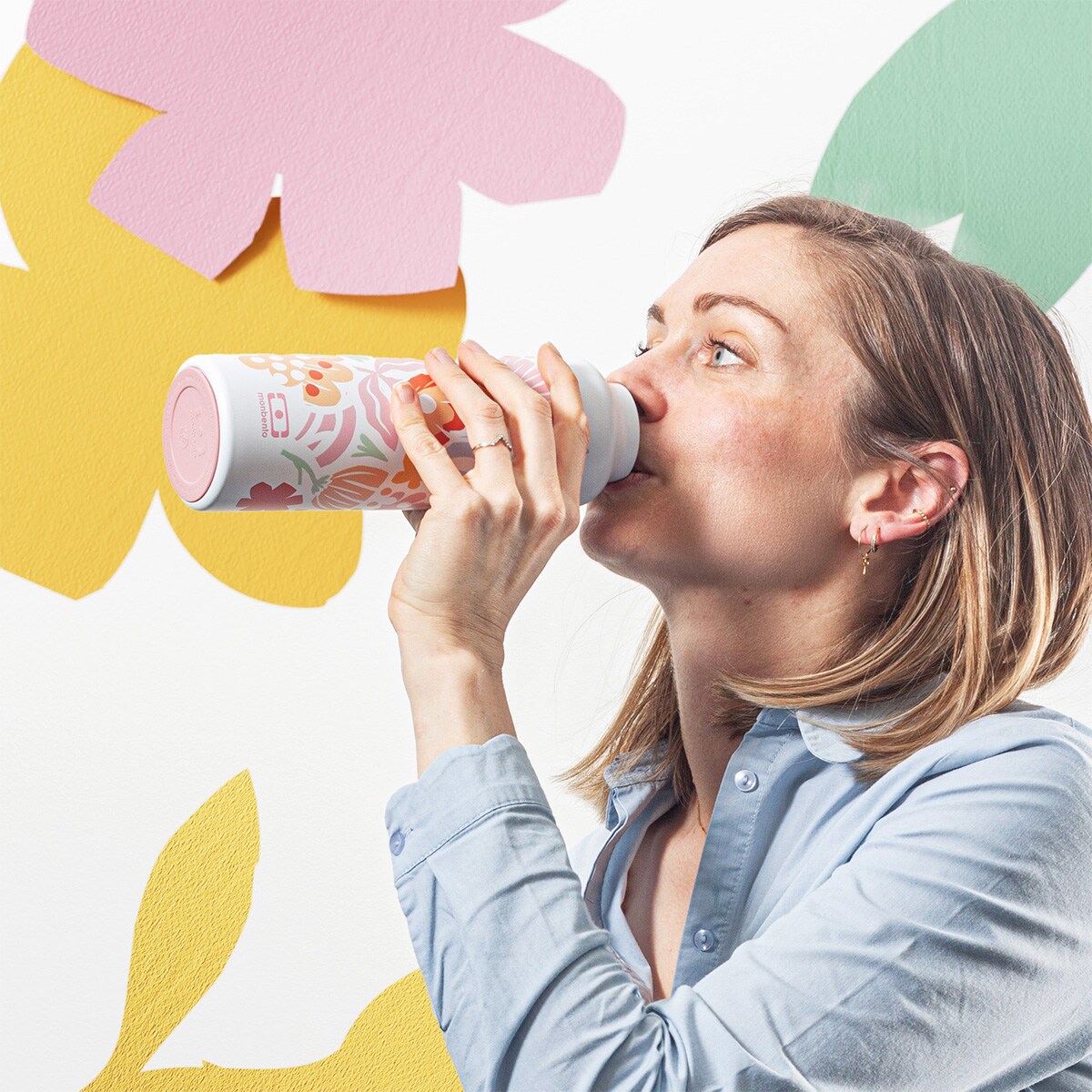 Monbento Steel butelka termiczna 0,5L Paper Cut