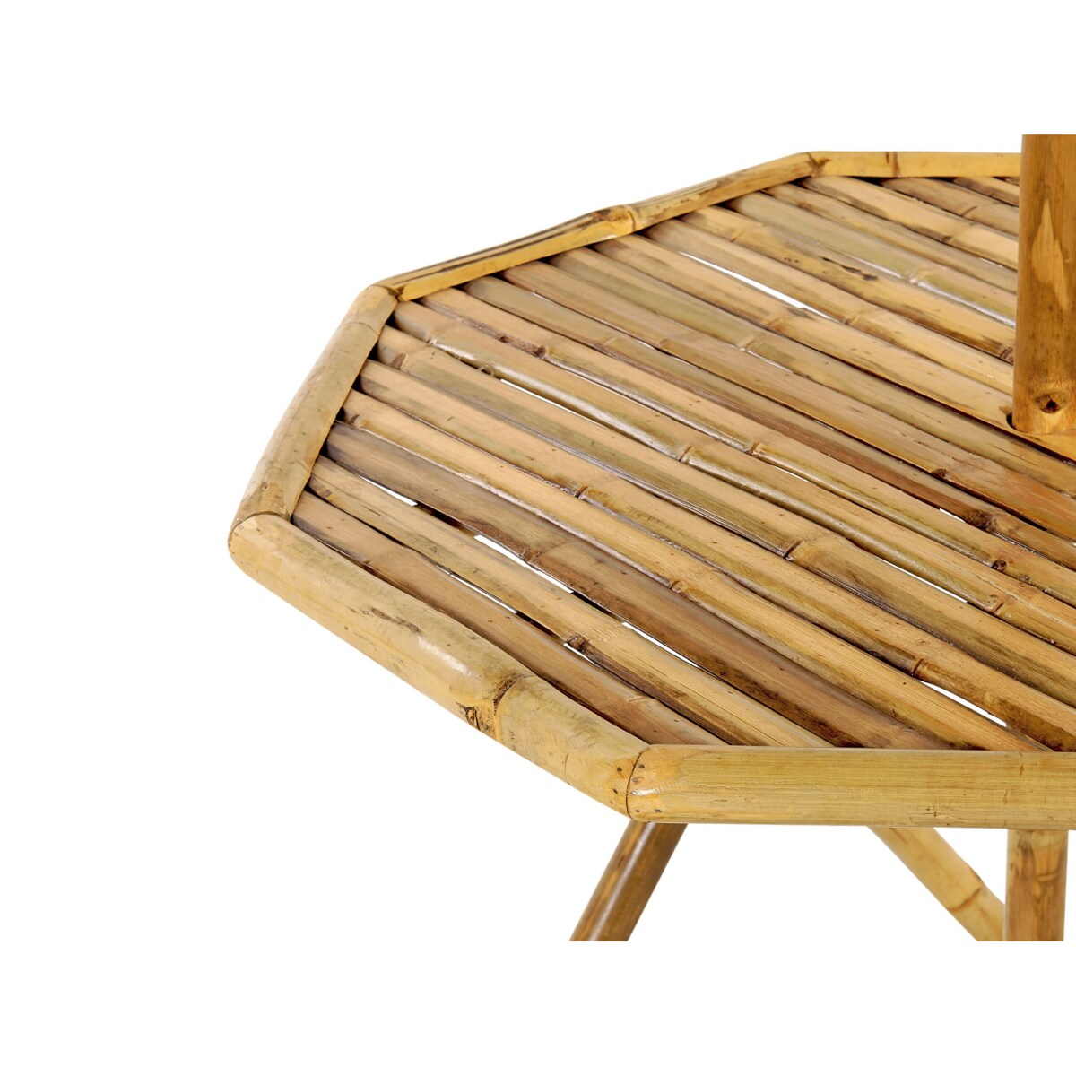 Stolik ogrodowy bambusowy z parasolem VIGNOLA