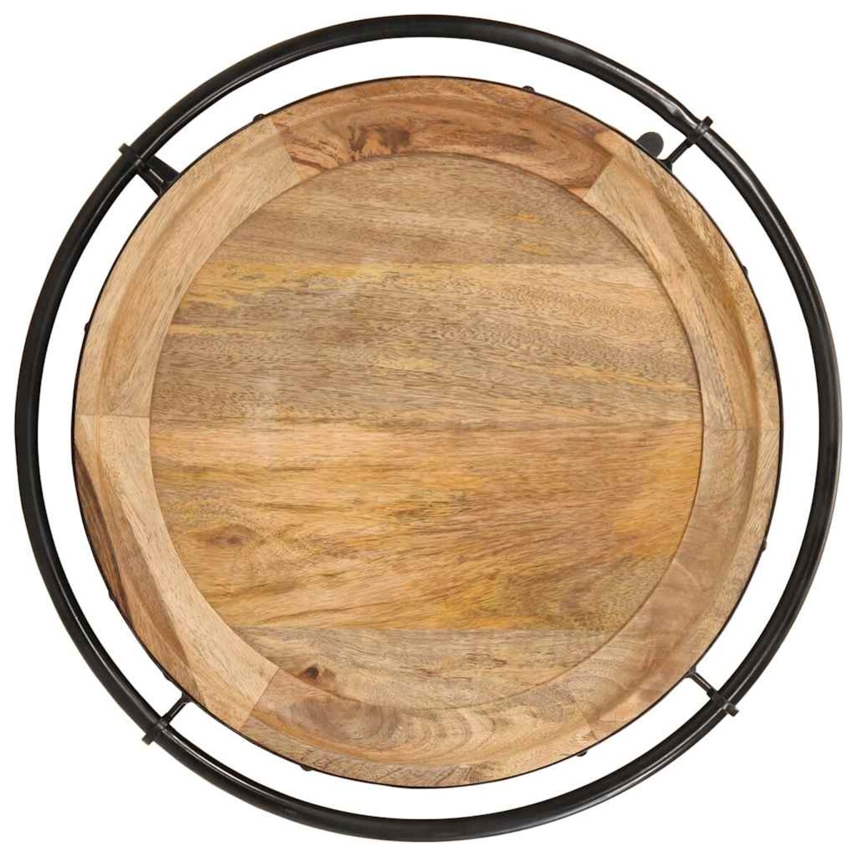 vidaXL Stolik boczny Ø55x60 cm Drewno lite Mango