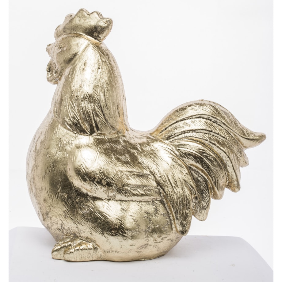 Dekoracja - złota KURA 17x10x17 cm