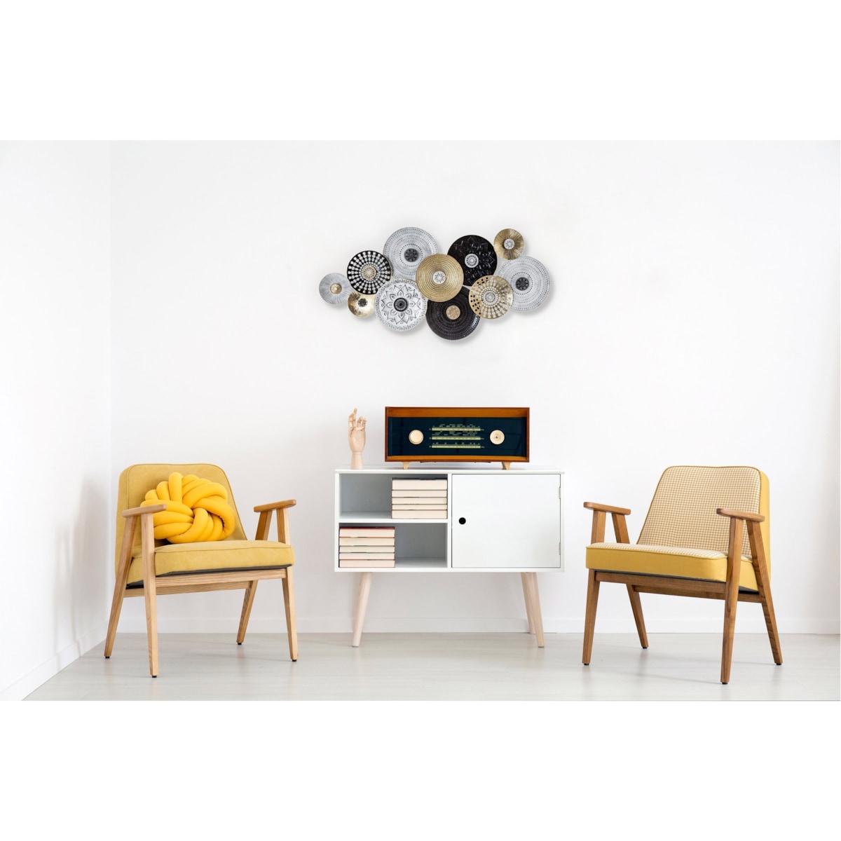 Ozdoba ścienna DECO, designerska, wzór etniczny, dekoracja na ścianę, 134 x 68 cm