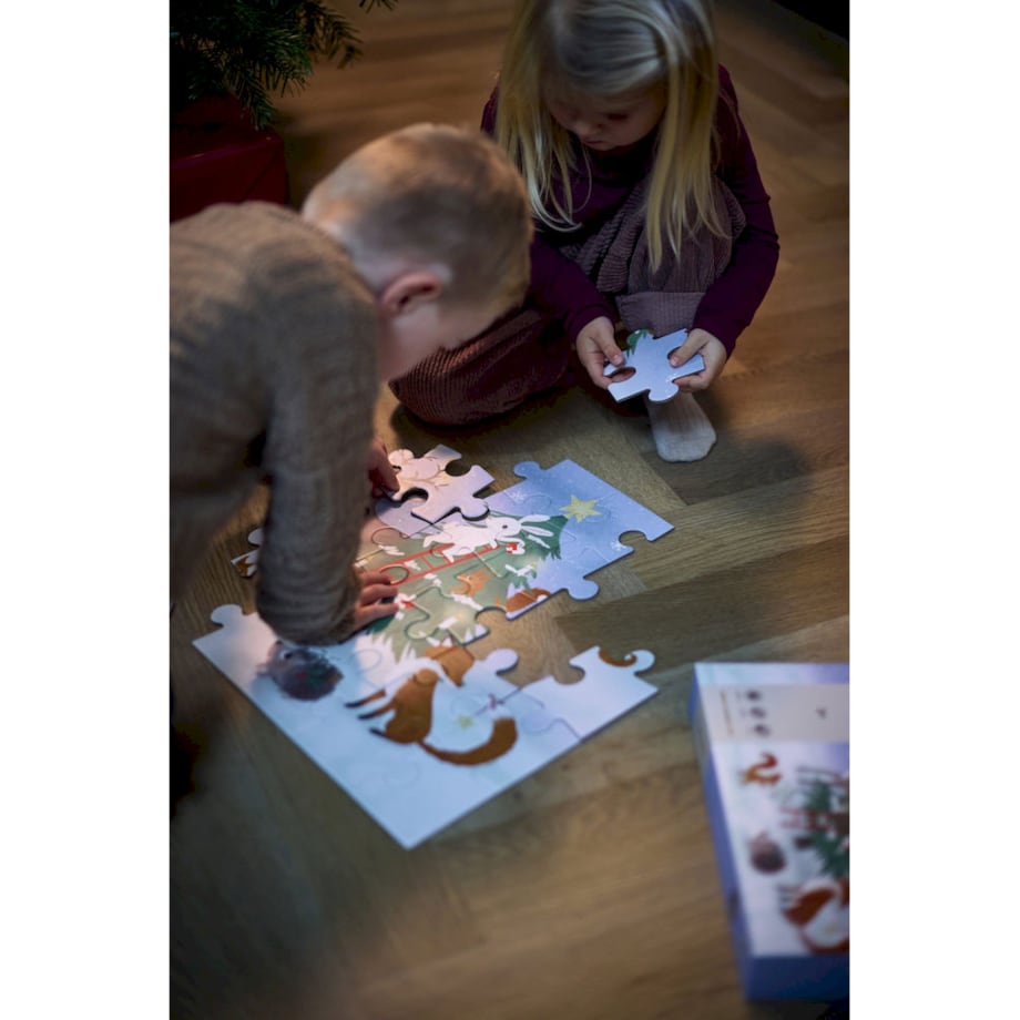 Filibabba Puzzle 30 el. (45x45 cm) Wonderful Winter - Forest friends