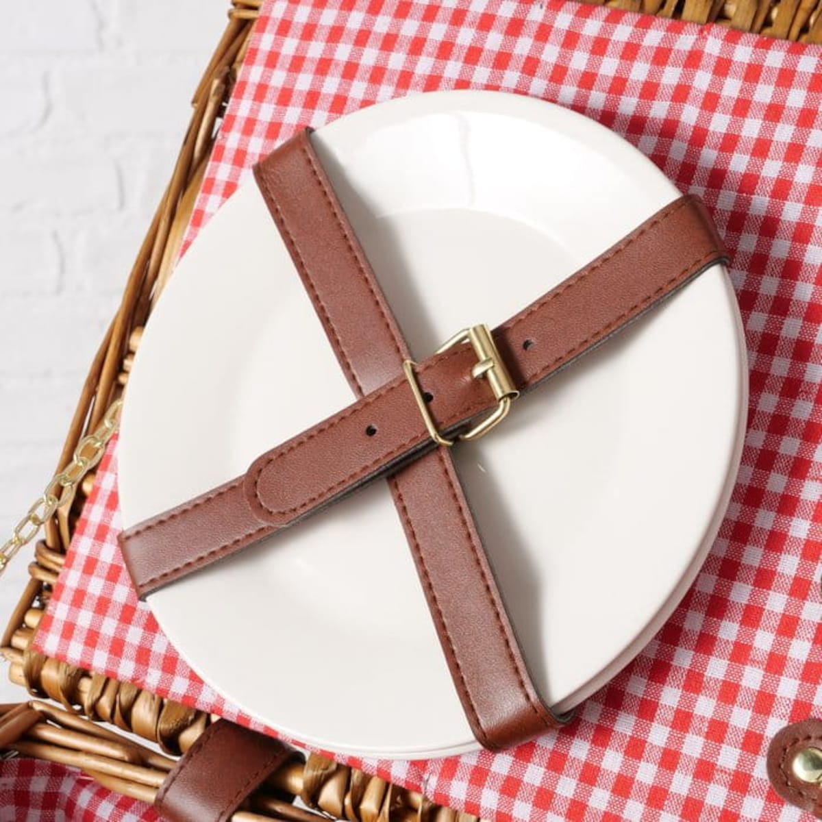 Kosz Piknikowy Koszyk Wiklinowy Termotorba sztućce Zastawa Zestaw Duży