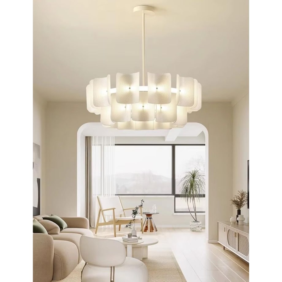 Lampa sufitowa wisząca LED Biała APP1671-1CP