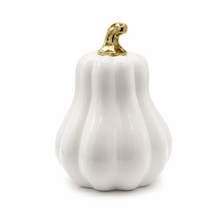 Dekoracja - dynia ceramiczna 27x20,5x20,5 cm PERA biała big