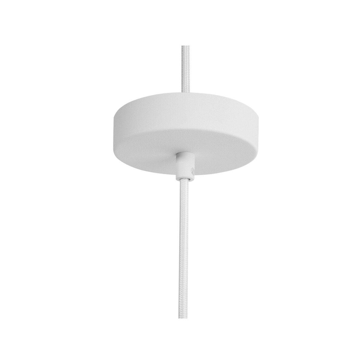 Lampa wisząca metalowa biała CETINA