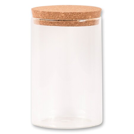 Szklany pojemnik kuchenny 800 ml z korkowym zamknięciem 15x10x10 cm KAIA-4