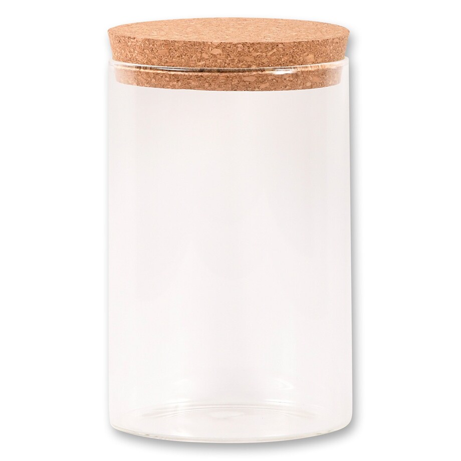 Szklany pojemnik kuchenny 800 ml z korkowym zamknięciem 15x10x10 cm KAIA-4