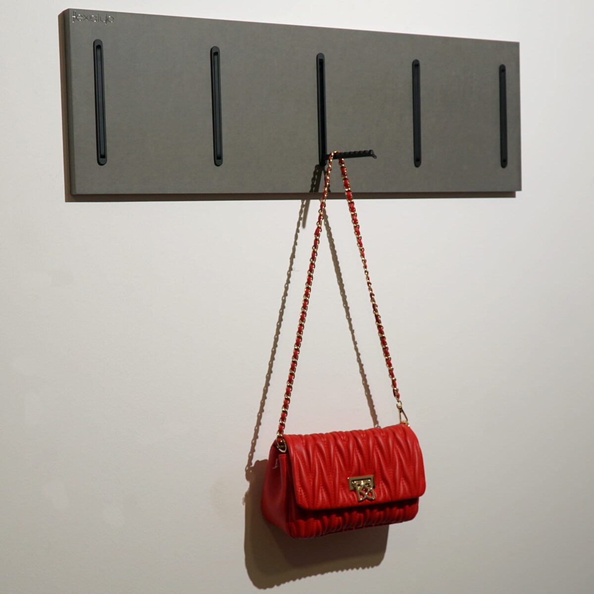 Wieszak na Ubrania szary 25x80cm na kurtki