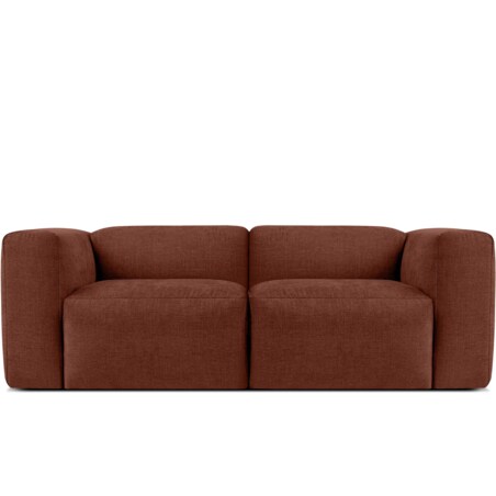 KONSIMO BUFFO 2-osobowa sofa z niezwykle miękkim i wygodnym siedziskiem, kolor pomarańczowy