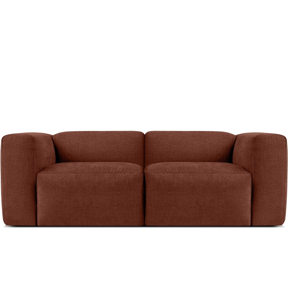 KONSIMO BUFFO 2-osobowa sofa z niezwykle miękkim i wygodnym siedziskiem, kolor pomarańczowy