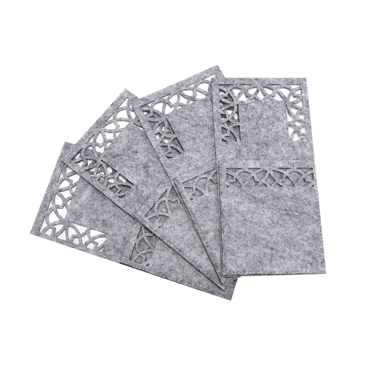 Pokrowiec na sztućce Świateczny 8szt KF357 Grey