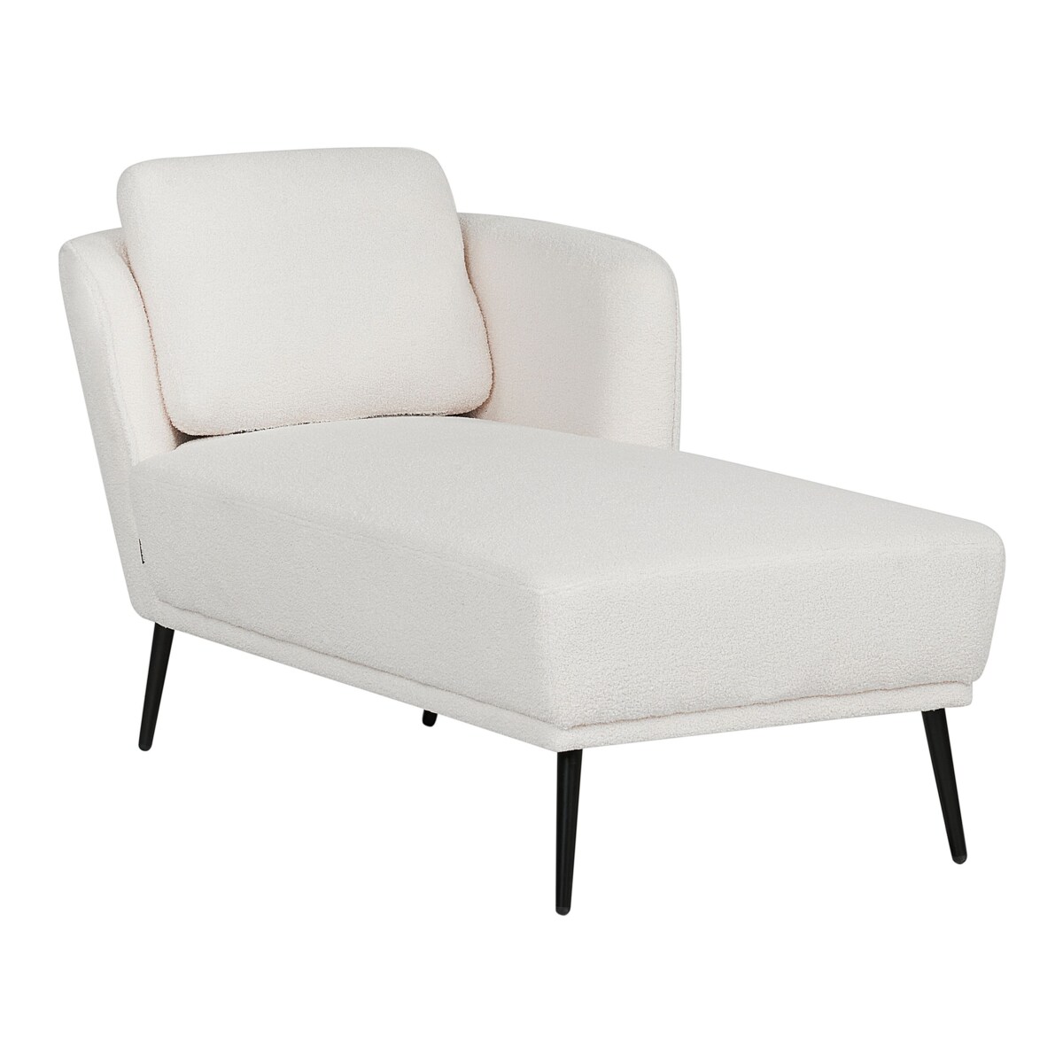 Szezlong boucle lewostronny złamana biel ARTHEZE