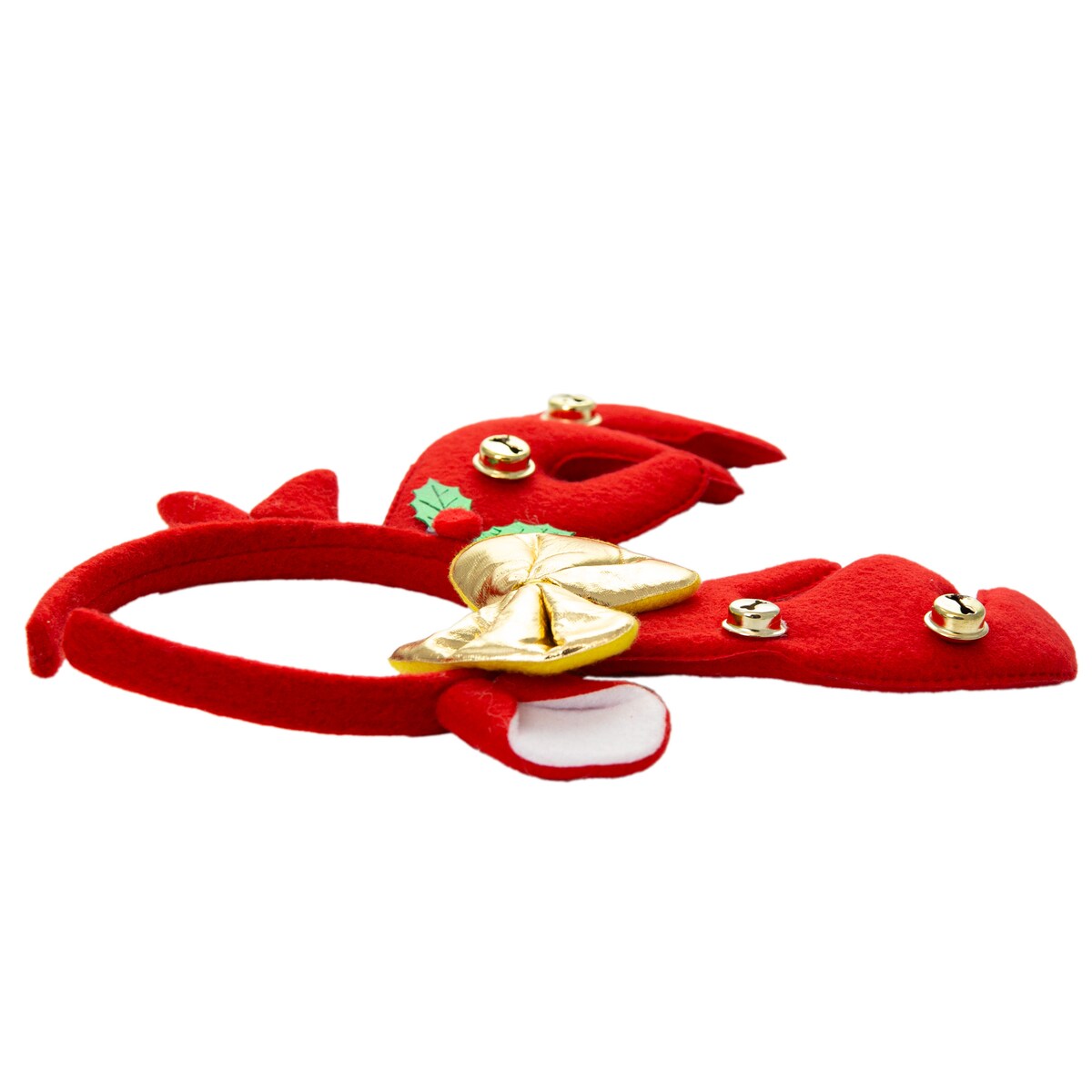 Opaska Na Głowę Rogi Renifera 24X25 Cm Święta Mikołajki Ozdoba Do Włosów Czerwone