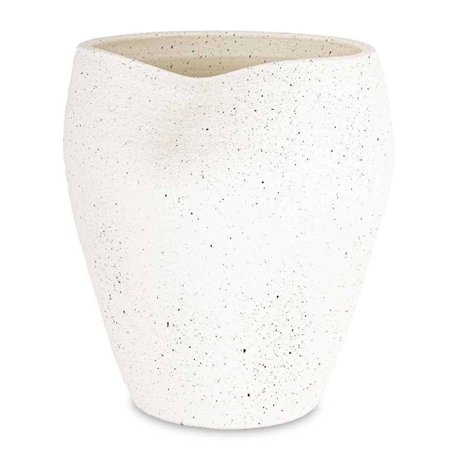 Wazon ceramiczny 31x27x26 cm BUZZY-4 biały