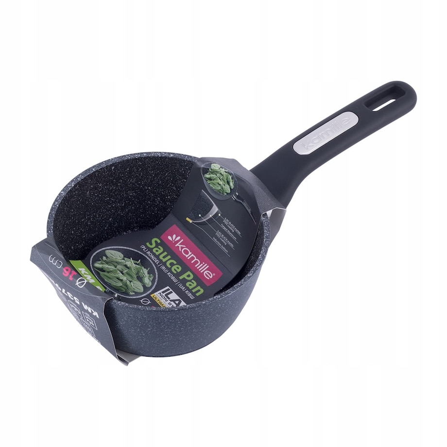 Rondel garnek 16cm marmurowy 1.2L indukcja KAMILLE
