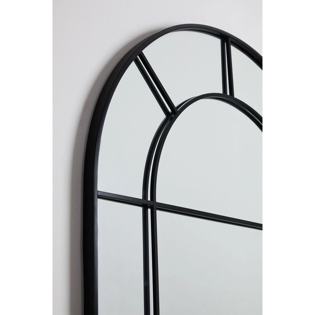 Lustro ścienne z metalu, efekt okna, 80x180 cm, Diana