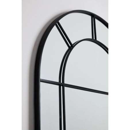 Lustro ścienne z metalu, efekt okna, 80x180 cm, Diana