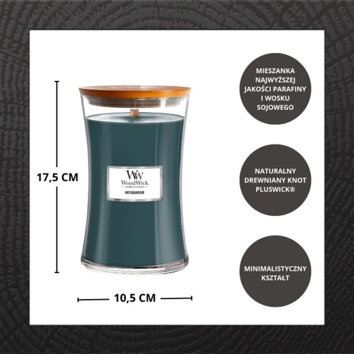 WoodWick świeca duża ANTIQUARIUM